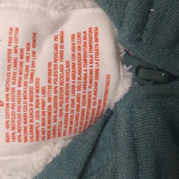 NEW! Boys' Faux Shearling Lined Zip-Up Hooded Sweatshirt Jacket - Cat & Jack - Picture 12 of 12